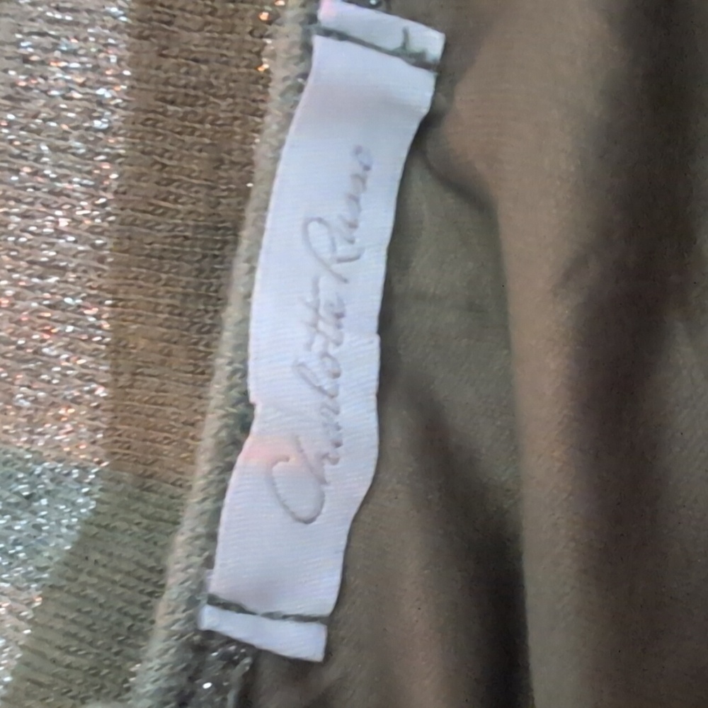 Charlotte Russe Green and Gold Striped Dress - Picture 5 of 6